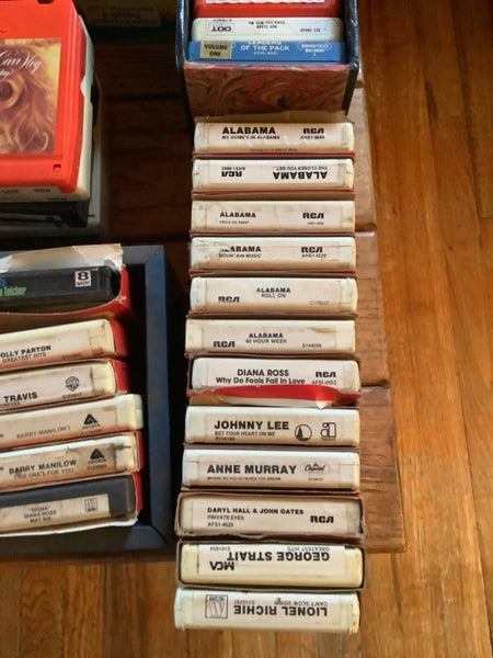 Lot of 130 8-Track Tapes cartridges Multiple Genre Country disco soul