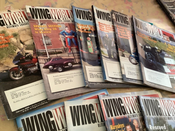 Wingworld Magazine November  2004-2009 gold Wing  motorcycle lot of 23