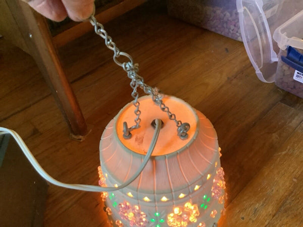 Vintage Lawnware Lamp  Shape Patio Lantern Multicolor Camping RV