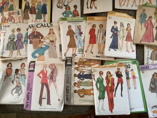 Lot Of 57 VTG 60s 70s Sewing dress Patterns Simplicity MCCall’s Butterick