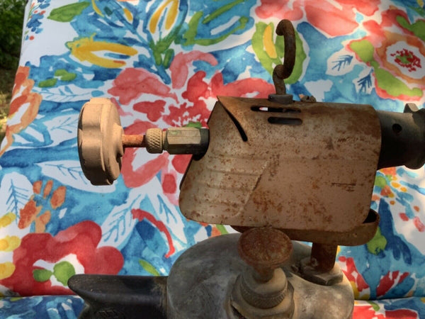 Vintage Antique Blow Torch The Turner Brass Works Model Steampunk