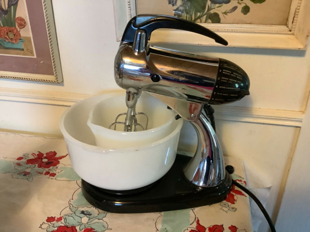 Vintage Sunbeam Mixmaster Mixer With Attachments
