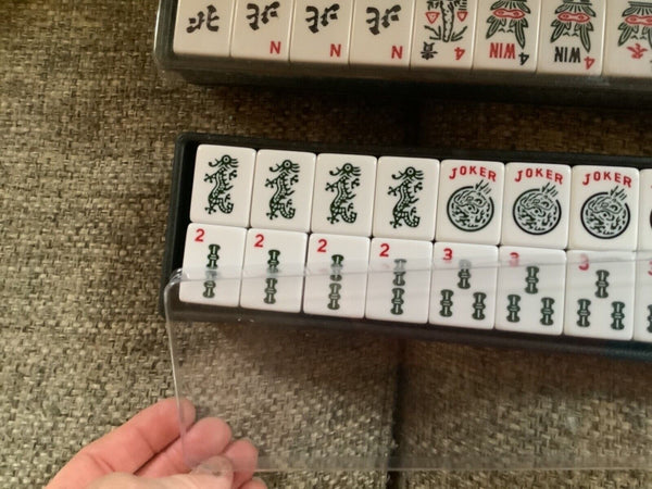 Chinese Mahjong Set game Tiles Majiang Mah-Jongg in Bag