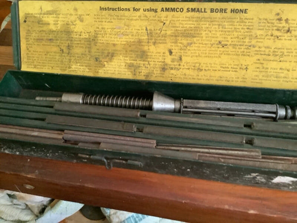 Vtg AMMCO SMALL BORE HONE metal box tool