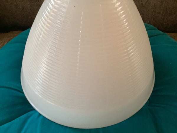 Vtg Milk Glass Waffle Torchiere floor lamp Diffuser 2 1/8” Fitter end