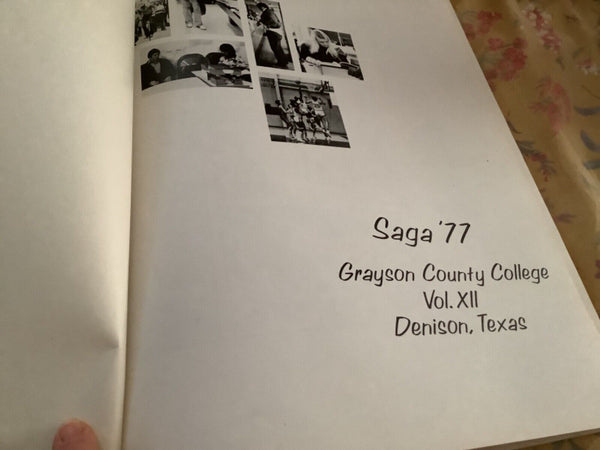 Vtg Grayson County College Saga Denison Texas 1977 Yearbook Annual