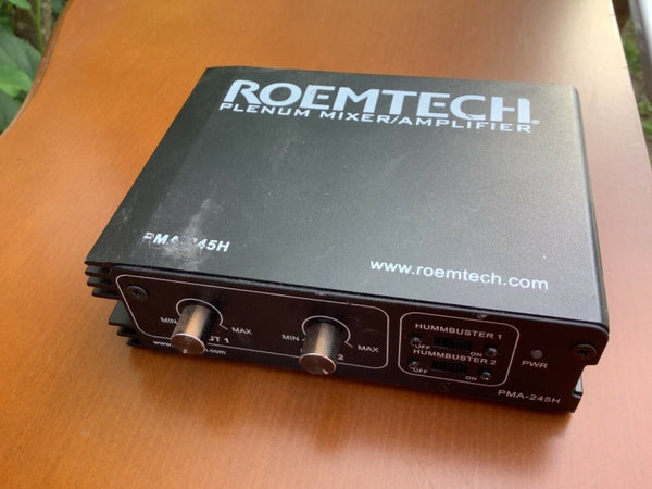 ROEMTECH Plenum Mixer Amplifier PMA-245H 45W 4Ohm Stereo Amp C2G TESTED
