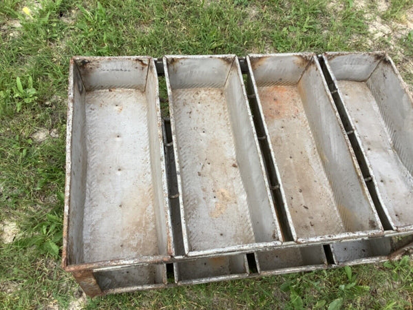 Vintage Bread Loaf Mold  Cylinder  8 Tube Pan bakery commercial Lockwood