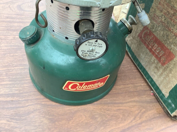 Vintage Coleman Lantern Model 220F195 dated 1971 with box camping