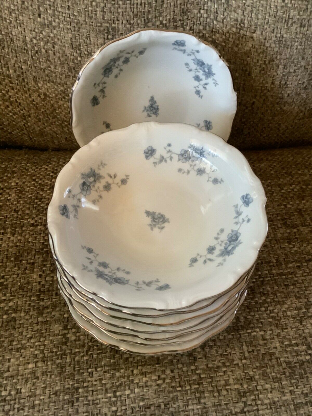 Johann Haviland Blue Garland Traditions Fine China Berry bowl Set of 8