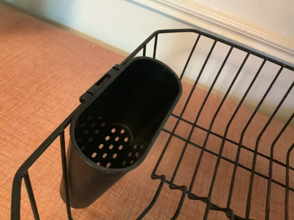 Vintage Coated Wire Rubbermaid ? Dish Strainer Drying Rack Black