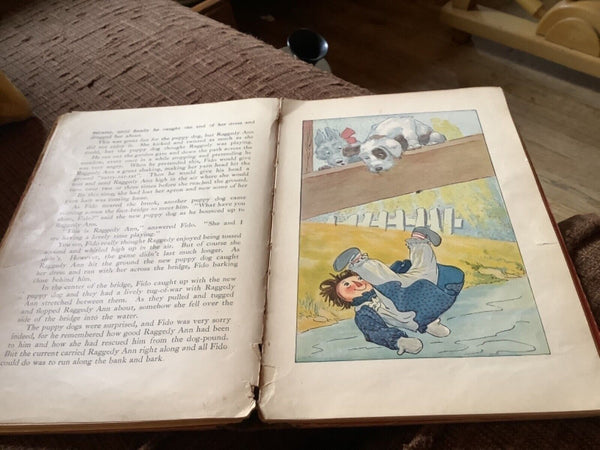 RAGGEDY ANN STORIES 1918 by JOHNNY GRUELLE book Vtg antique