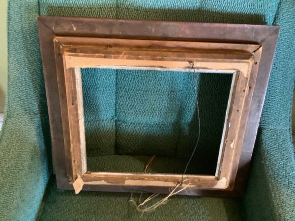 Vintage antique Deep layered Wooden Wood picture Frame for art or painting