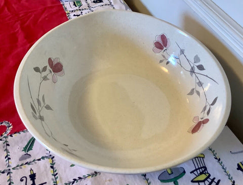 Franciscan Duet Rose Eclipse Retired Large Serving Salad Bowl Eames MCM Atomic