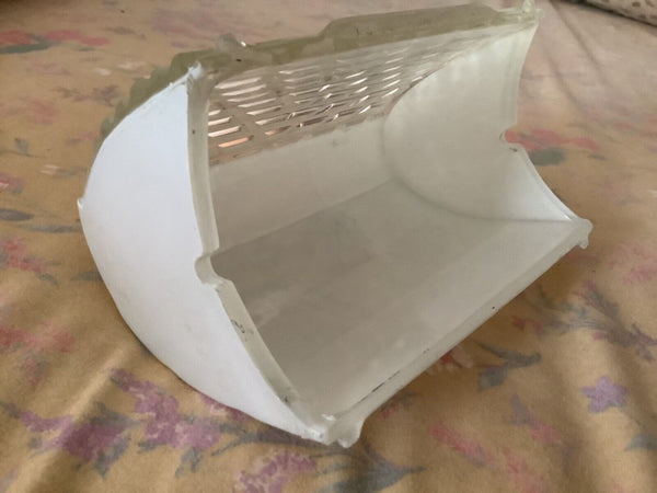 Vtg ANTIQUE ART DECO Slip Shade Bathroom Sconce for Light Fixture milk glass