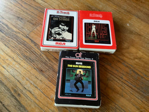 ELVIS PRESLEY LOT OF 3 RCA RECORDS 8-TRACK TAPE