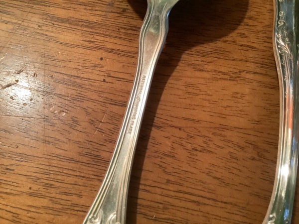 Vtg National Imperial Plate Silver Spoon Soup Silverware Set 6 queen Elizabeth
