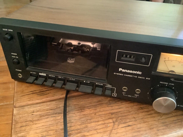 Vintage Panasonic RS-612US Stereo Cassette Deck Player Recorder Dolby