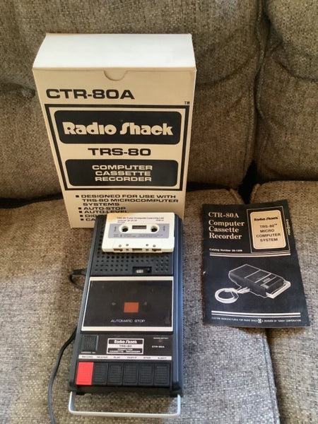 Radio Shack Realistic TRS-80 CTR-80A 26-1206 Computer Cassette Recorder Working