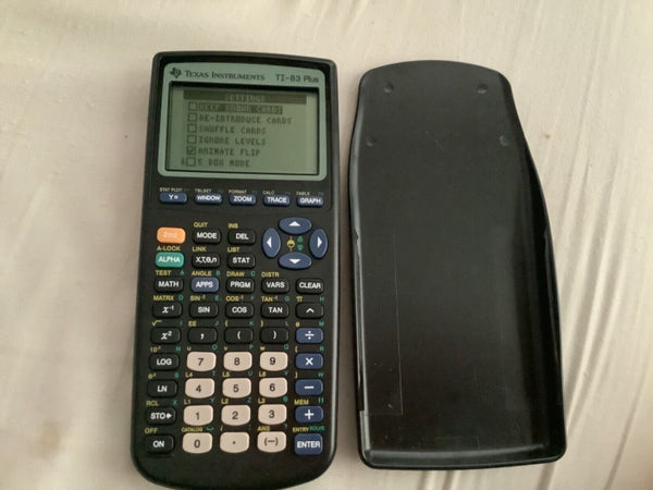 Texas Instruments TI-83 Plus Graphing Calculator With Cover