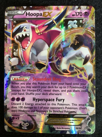 Hoopa EX 36/98 Ancient Origins - ULTRA RARE Holo Pokemon Card