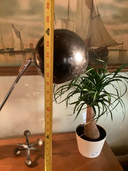 Vintage Mid Century Sonneman Counter Weight Black Eyeball Desk Lamp Orb Large