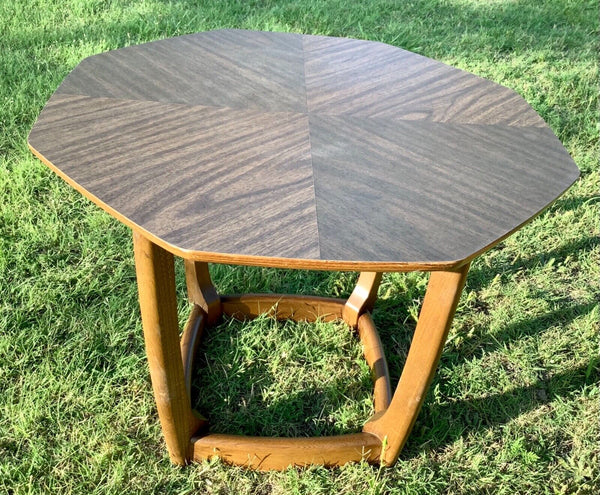 Vintage Mid Century Modern danish wood wooden End side table
