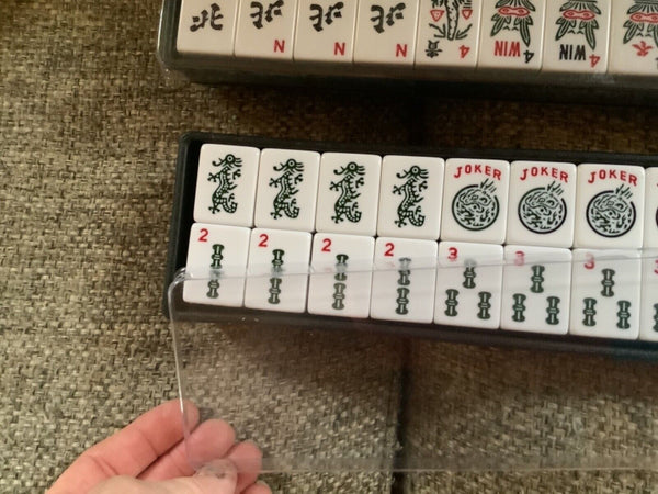 Chinese Mahjong Set game Tiles Majiang Mah-Jongg in Bag