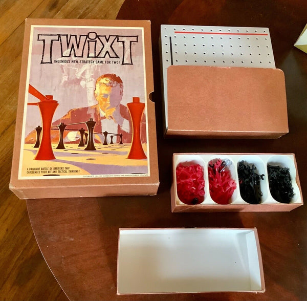 Vintage 1962 TWIXT Ingenious Strategy Game Bookshelf Game Minnesota Mining Co.