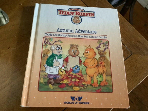 Vintage Teddy Ruxpin Autumn Adventure   Book 1986 Worlds of Wonder