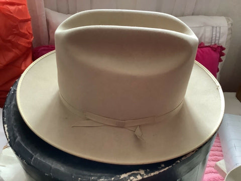 Vintage 1950s Stetson Open Road 3X Beaver western cowboy 7 1/8 with box