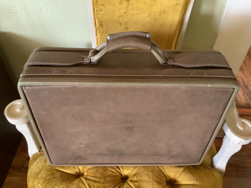 Vintage Hartmann Luggage Pullman Belting Leather Suitcase *no Keys