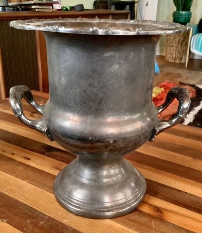 Silver plate Champagne Wine Cooler chiller Ice Bucket VTG