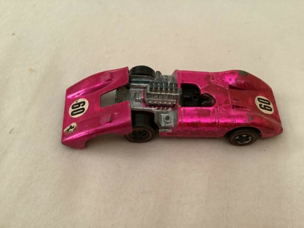 HOT WHEELS RED LINE FERRARI 312P HOT PINK w DECALS