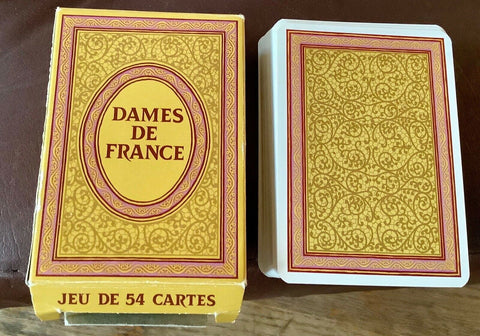 Vtg DAMES DE FRANCE GRIMAUD deck PLAYING CARDS game  MADE IN FRANCE