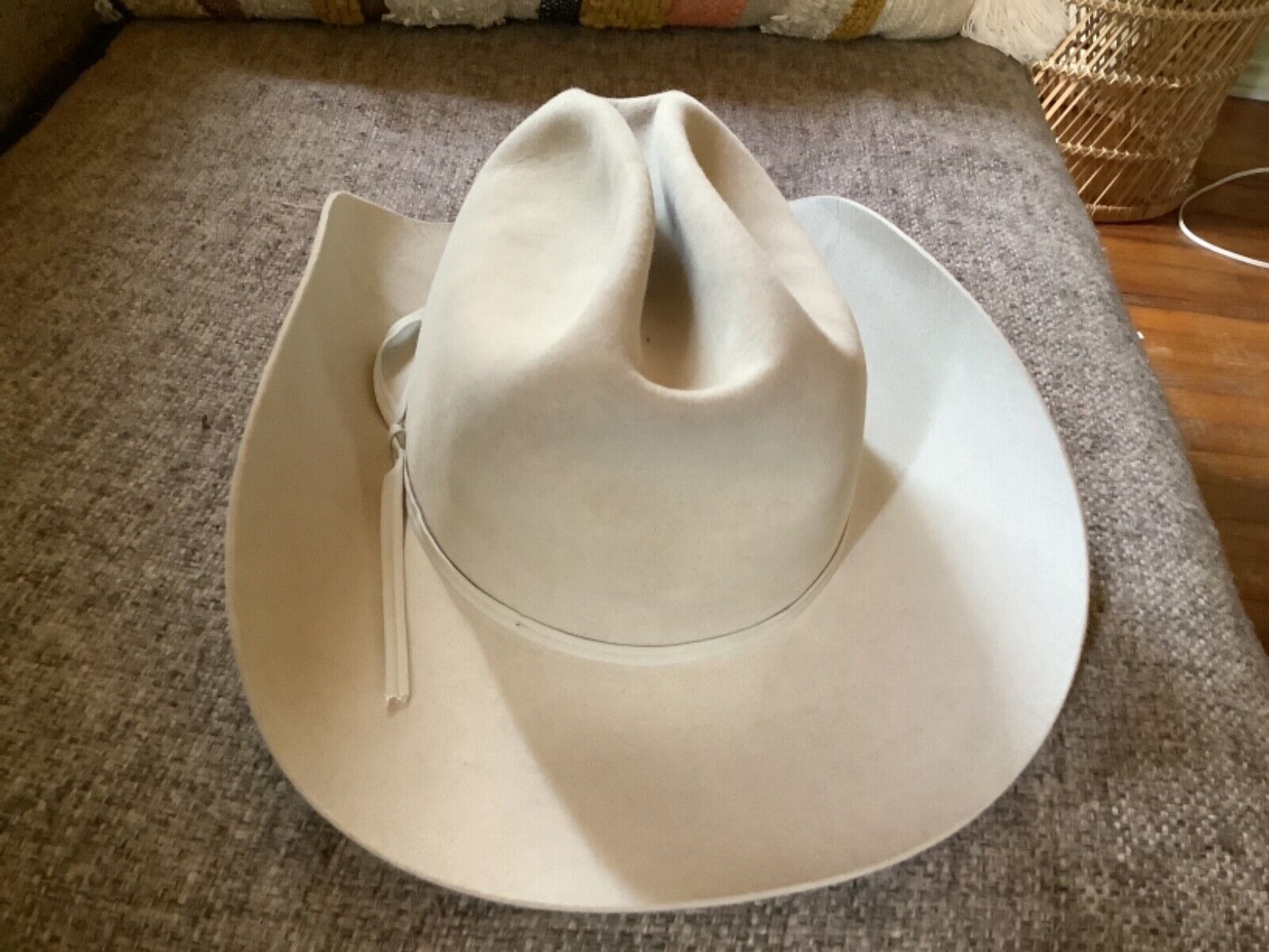 Vtg Resistol  Self-Conforming 4X Beaver Cowboy western Hat - Silver Belly 7 1/2