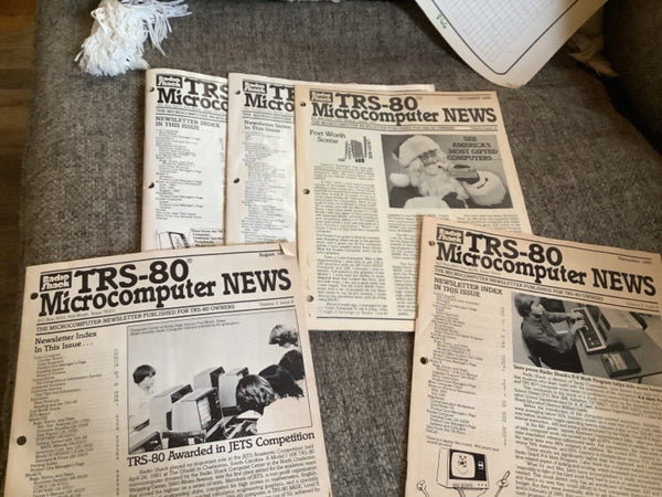 Vtg lot 5 TRS-80 Microcomputer News magazines newsletters 1980 1981