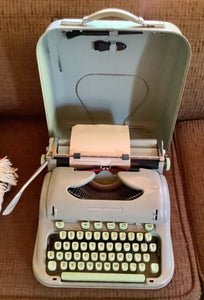 Vintage Hermes 3000 Typewriter  with case Rare - Switzerland
