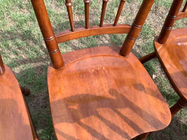 SET OF 6 VINTAGE TELL CITY  ANDOVER wood MAPLE dining table chairs CHAIRS