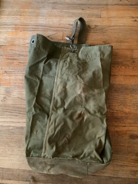 Vintage US Military Army Canvas Large Duffle Bag