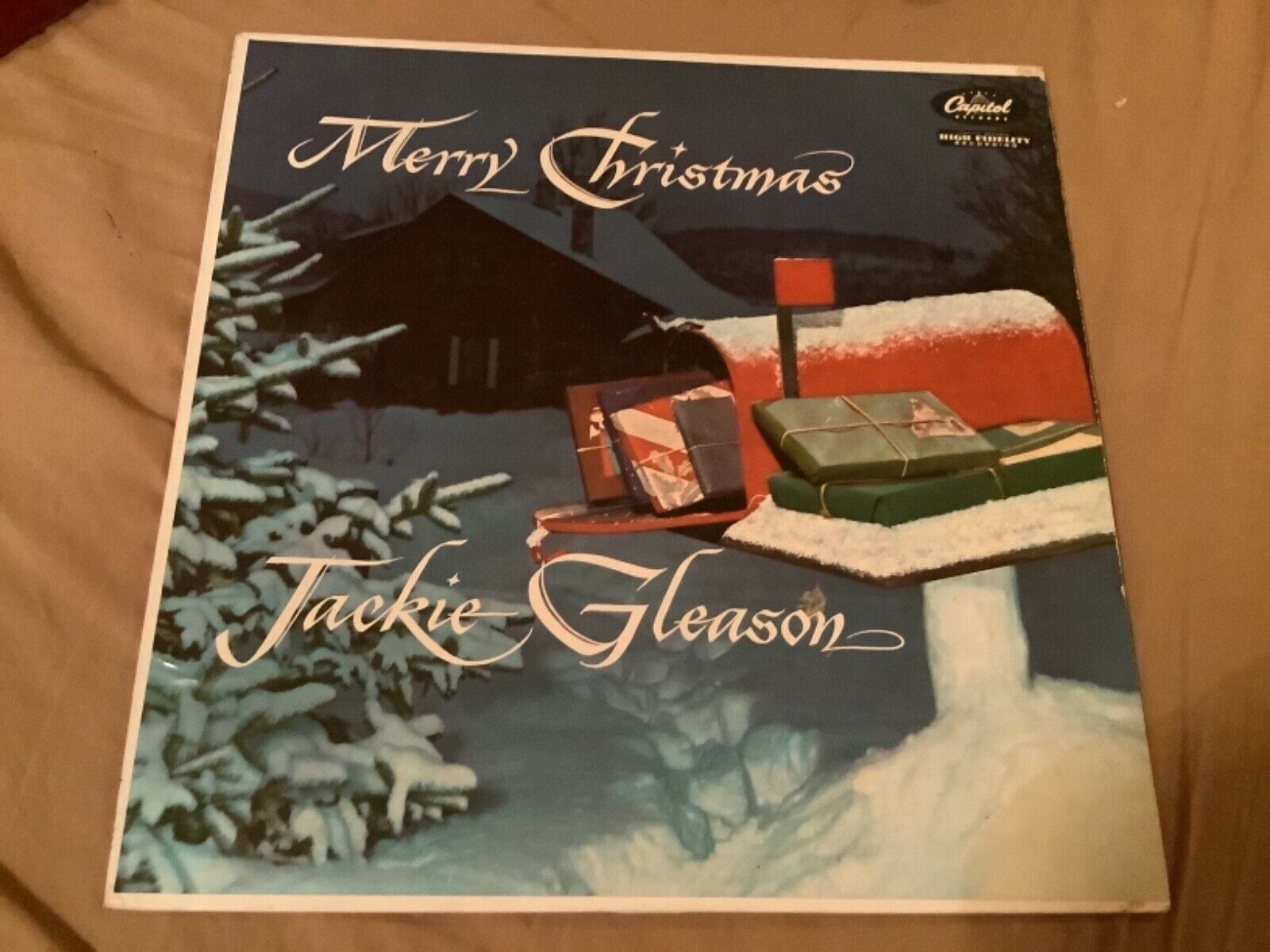Jackie Gleason Merry Christmas Record LP  vinyl Capitol Records w-758