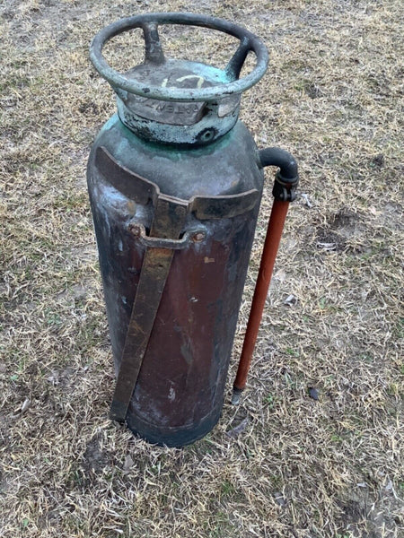 Antique Vintage Pyrene Fire Extinguisher Copper/brass   EMPTY