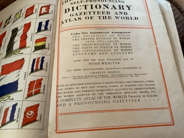 1909 Gazetteer Atlas of the World Comprehensive self-Pronouncing Dictionary
