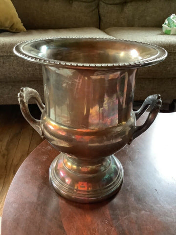 Vintage Antique Leonard Silver Plate Champagne Cooler Chiller Wine Ice Bucket