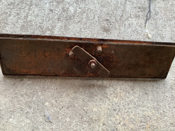 Vintage Antique Embossed Cast iron mail  Drop Letter Box Door Slot knob