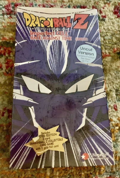 Limited Edition w/Card Dragon Ball Z - Imperfect Cell: Race Against Time VHS