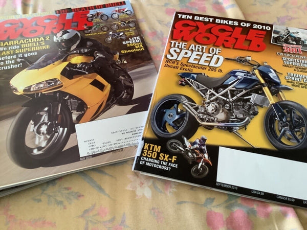 Cycle World Magazine 2009 2010 lot 7 Harley Indian Barracuda