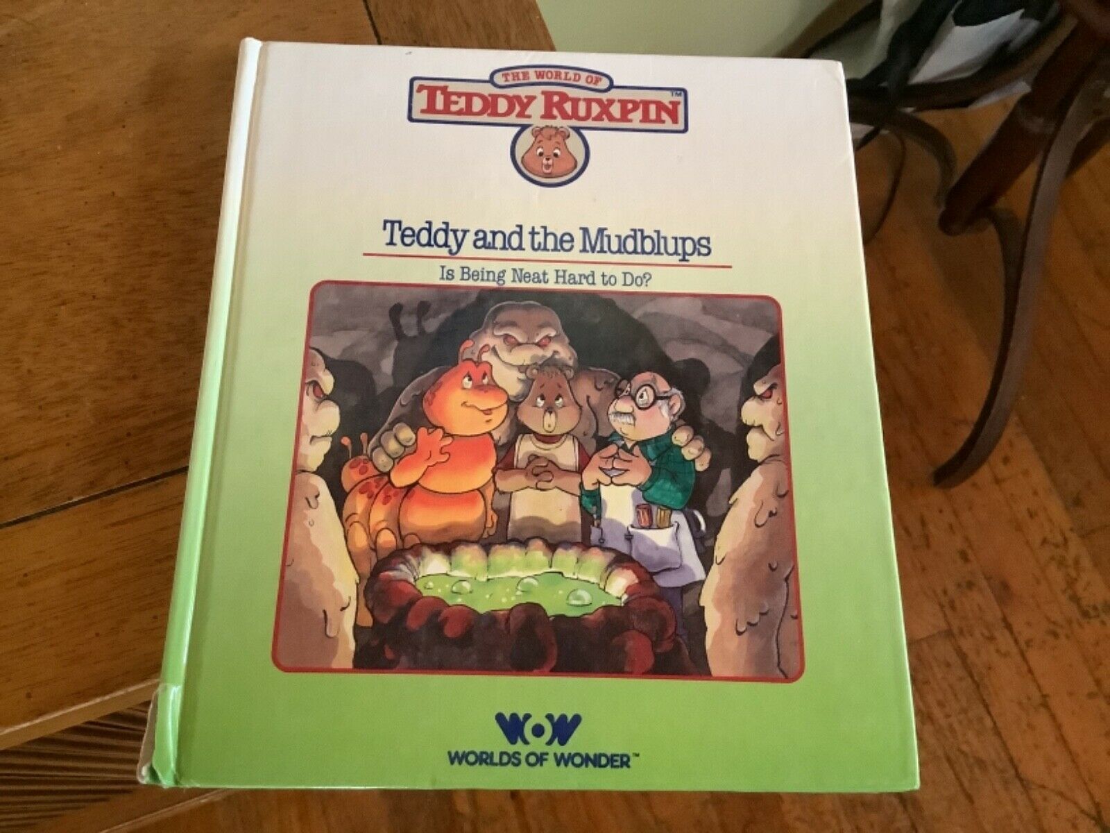 Vintage Teddy Ruxpin Teddy and the Mudblups Book 1985 Worlds of Wonder
