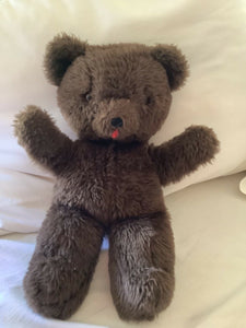 Vintage Rushton Company Teddy Bear Brown Stuffed Animal Plush