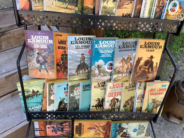 Vintage lot Louis Lamour paperback book lot of 58 western